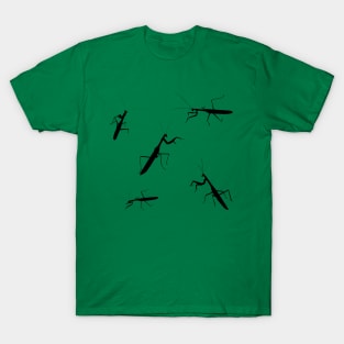 Praying Mantis silhouette insect T-Shirt